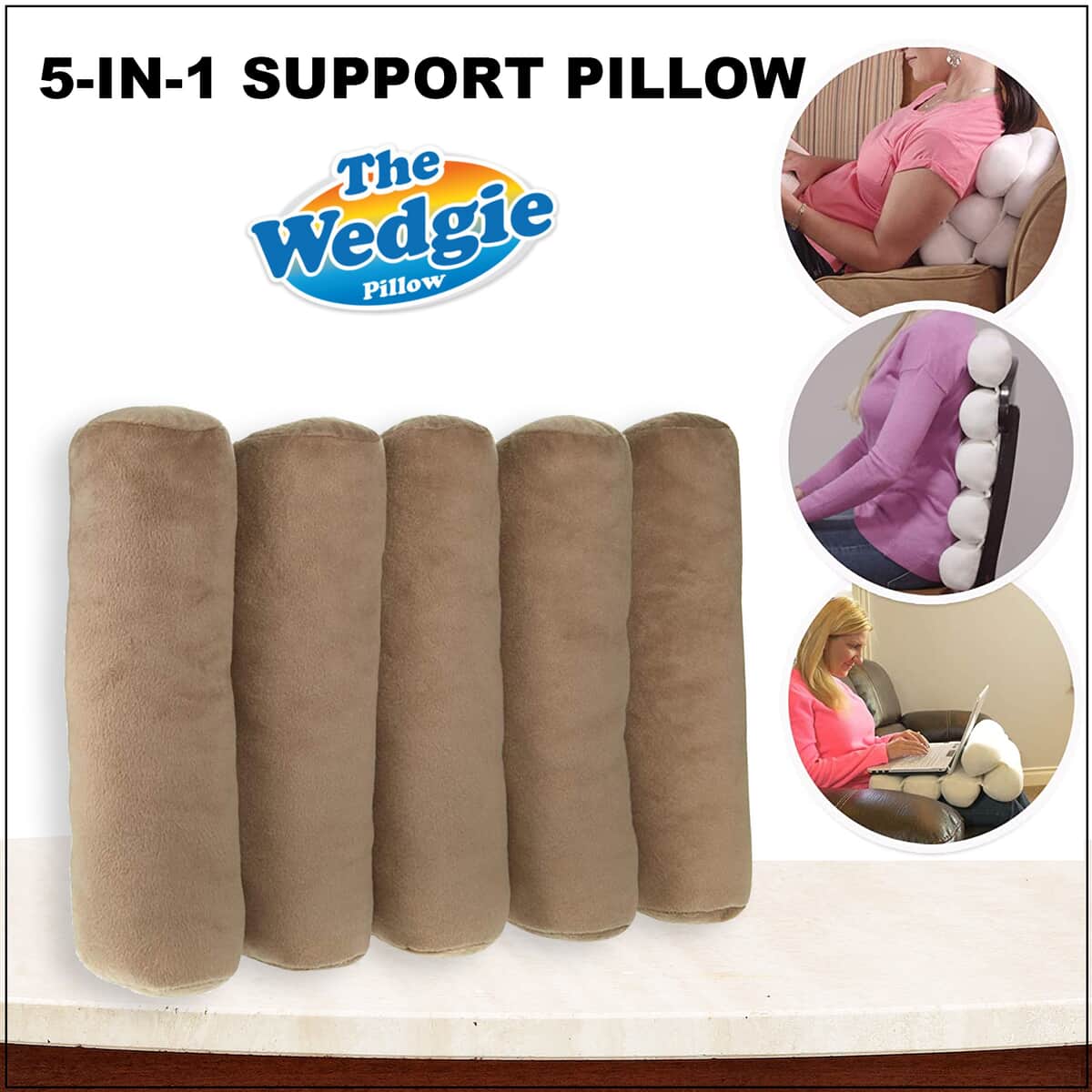 The Wedgie 5-in-1 Support Pillow image number 1