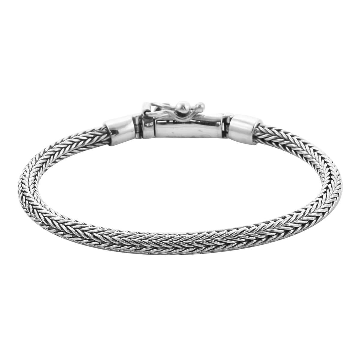 BALI LEGACY Sterling Silver Tulang Naga Bracelet (7.25 In) 21 Grams image number 0