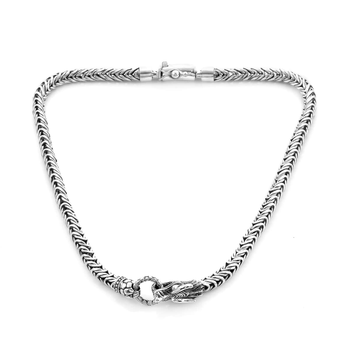 BALI LEGACY Sterling Silver Tulang Naga Necklace 18 Inches 85.90 Grams image number 0