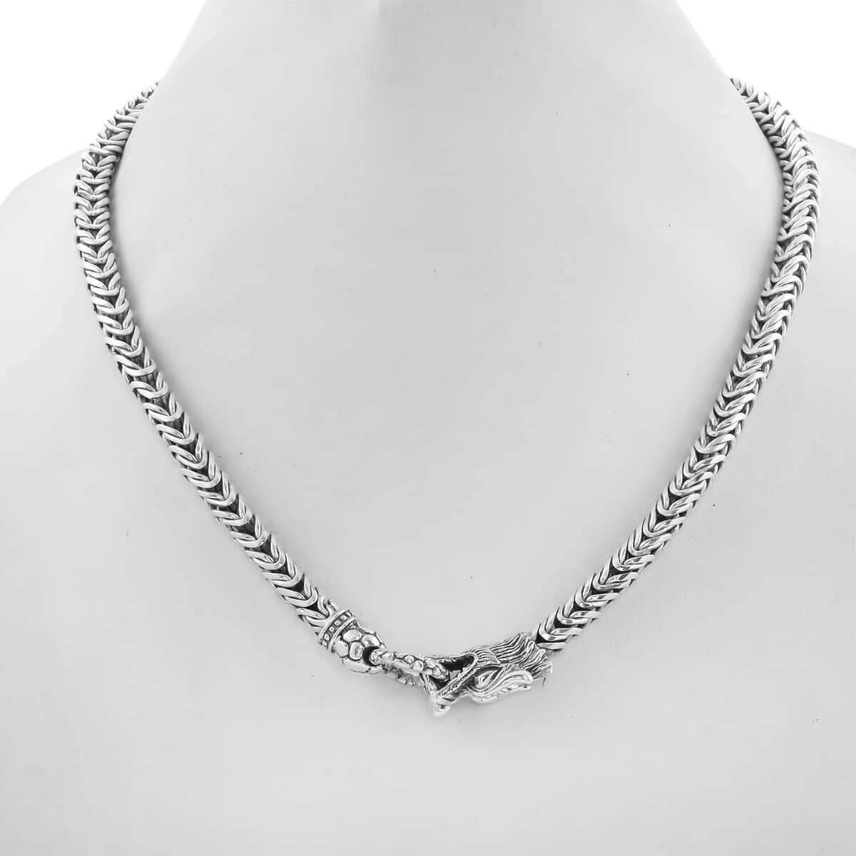 BALI LEGACY Sterling Silver Tulang Naga Necklace 18 Inches 85.90 Grams image number 2