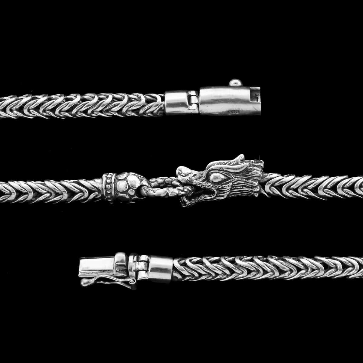 BALI LEGACY Sterling Silver Tulang Naga Necklace 18 Inches 85.90 Grams image number 3