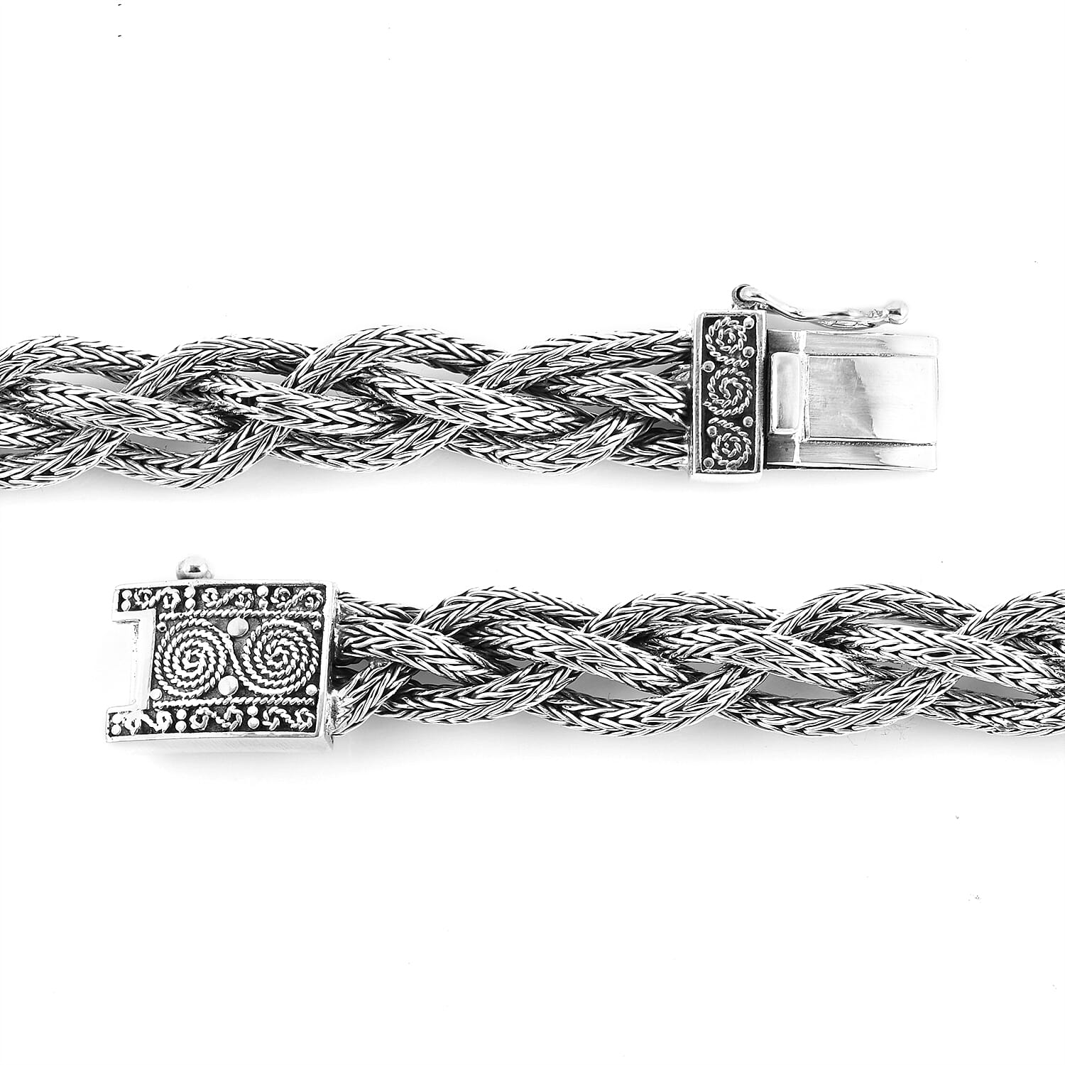 Bali Legacy Sterling Silver Tulang Naga Bracelet (7.00 In) 40 Grams