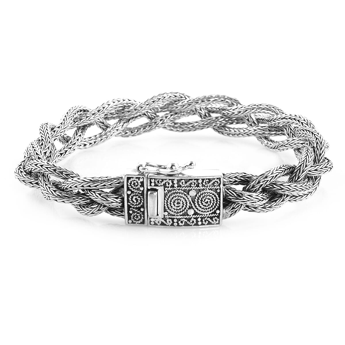 BALI LEGACY Sterling Silver Tulang Naga Bracelet (7.00 In) (40 g) image number 3