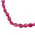 Ilakaka Hot Pink Sapphire Beaded Necklace 20 Inches in Platinum Over Sterling Silver 147.85 ctw image number 2