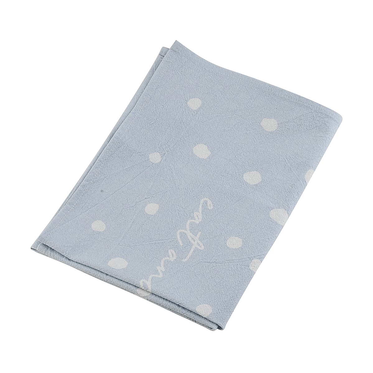 Slant Collections Eat and Sleep Blue Tea Towel (20x29) image number 1