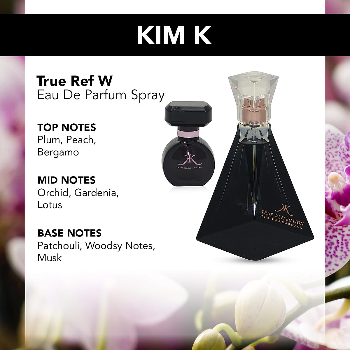Kim Kardashian True Reflection Eau De Parfum Spray 3.4oz image number 3