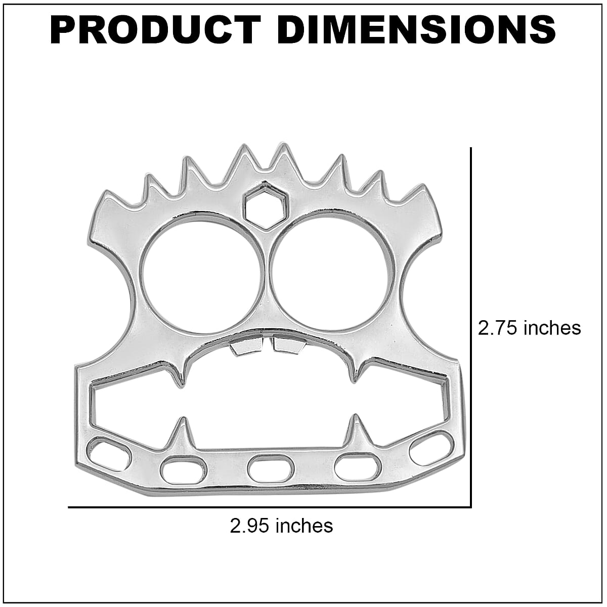 Set of 2 Snowflake Design Silvertone Multi-Purpose Tools image number 3