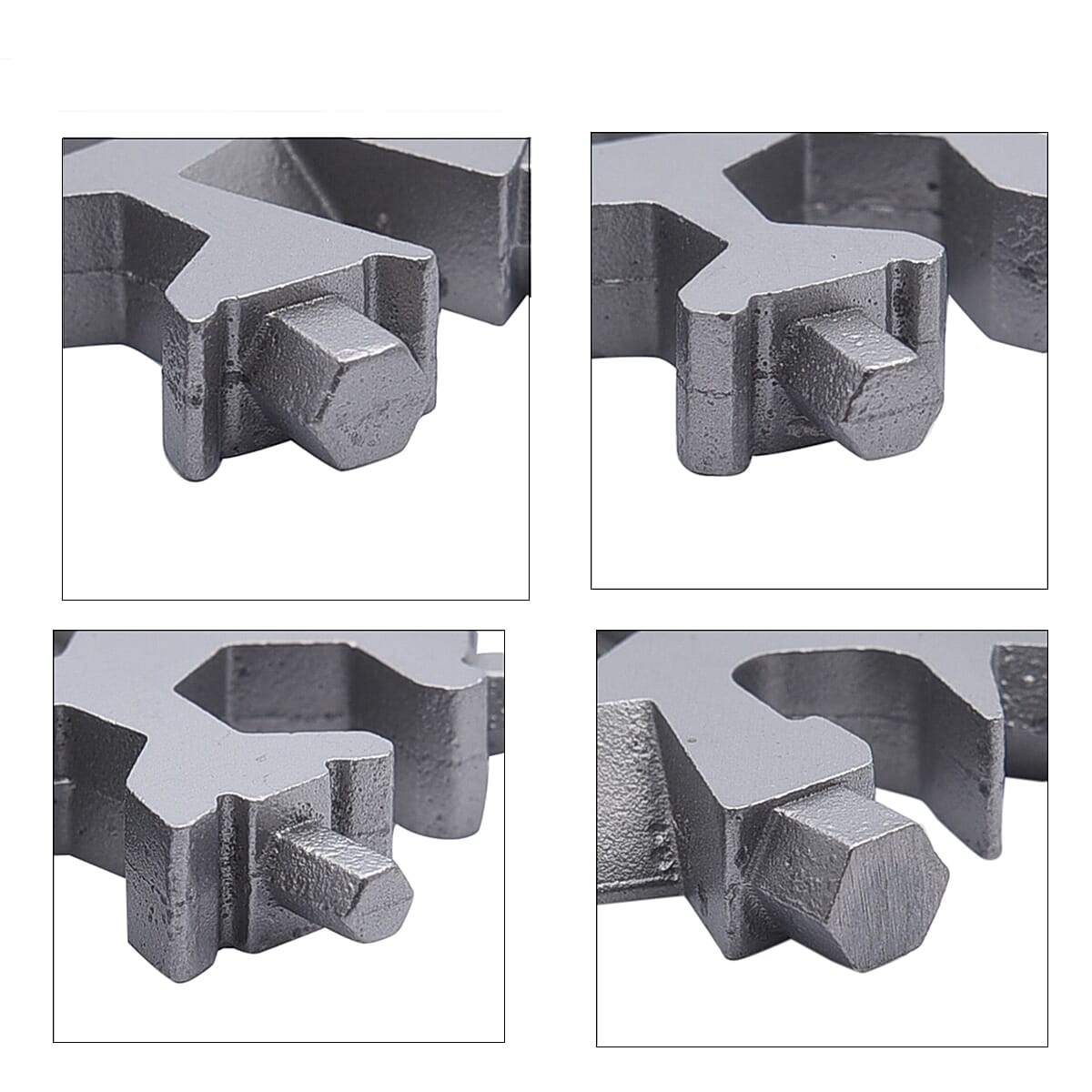 Set of 2 Snowflake Design Silvertone Multi-Purpose Tools image number 5