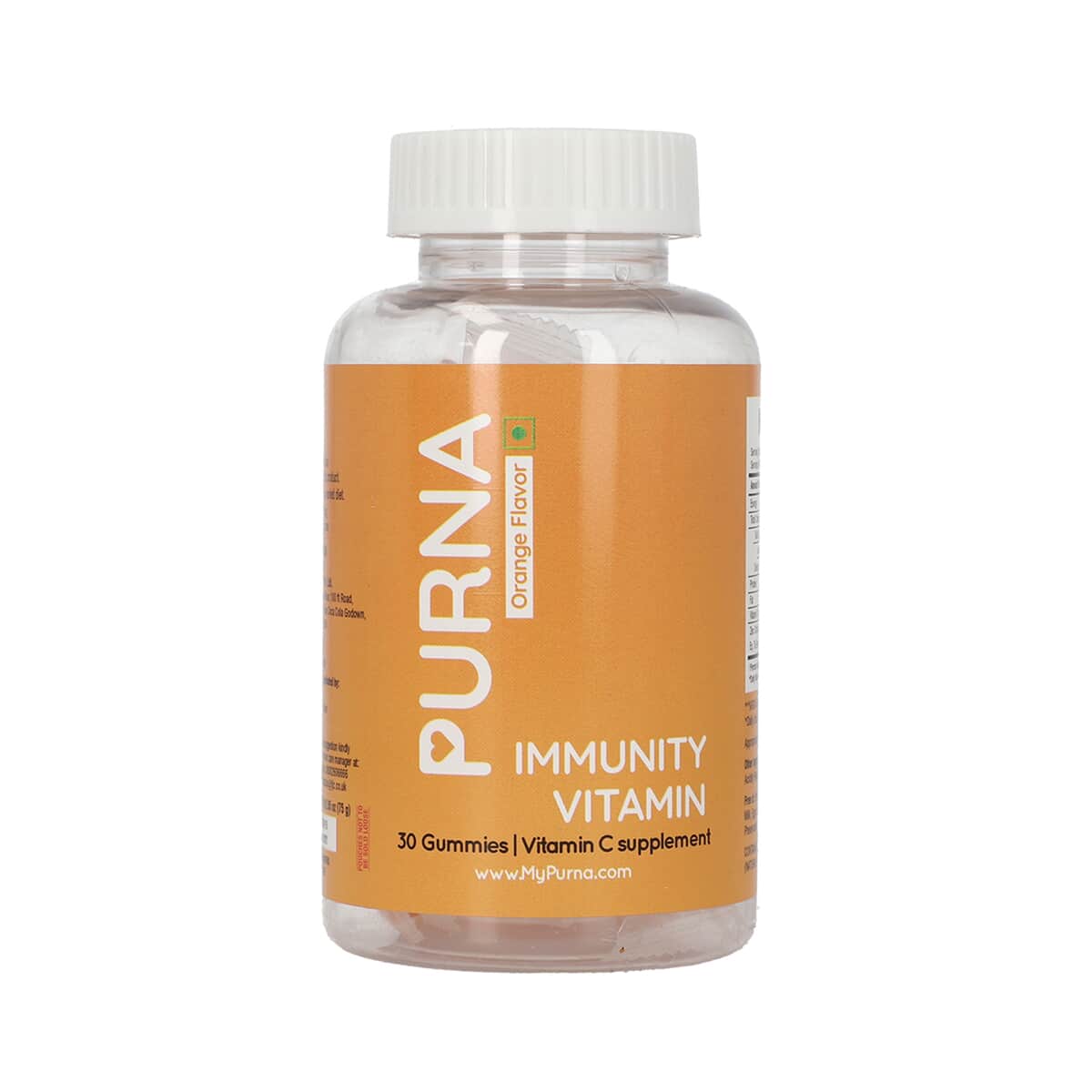 Purna Bright Skin Vitamin C Orange Gummies for Adults image number 0