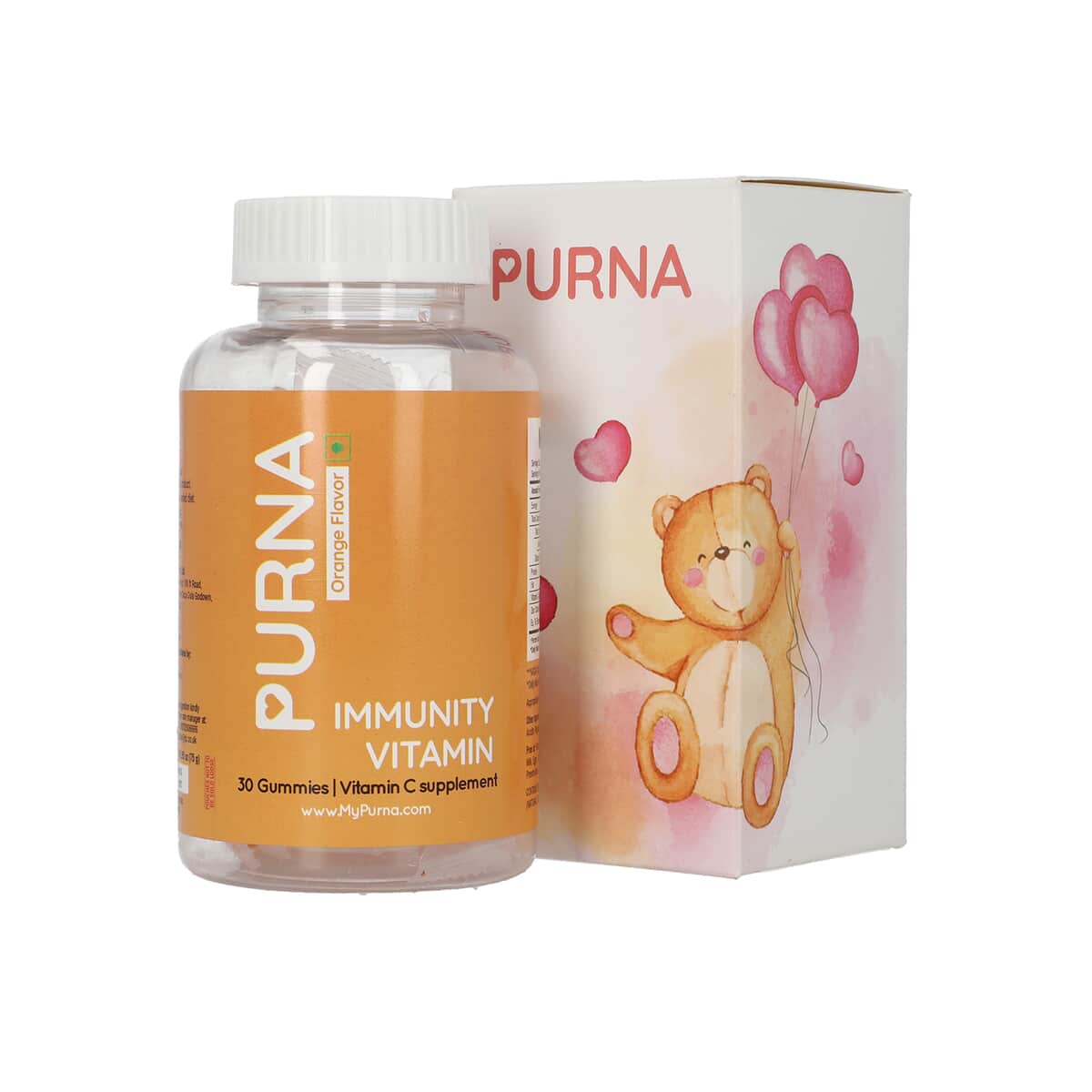 Purna Bright Skin Vitamin C Orange Gummies for Adults image number 6