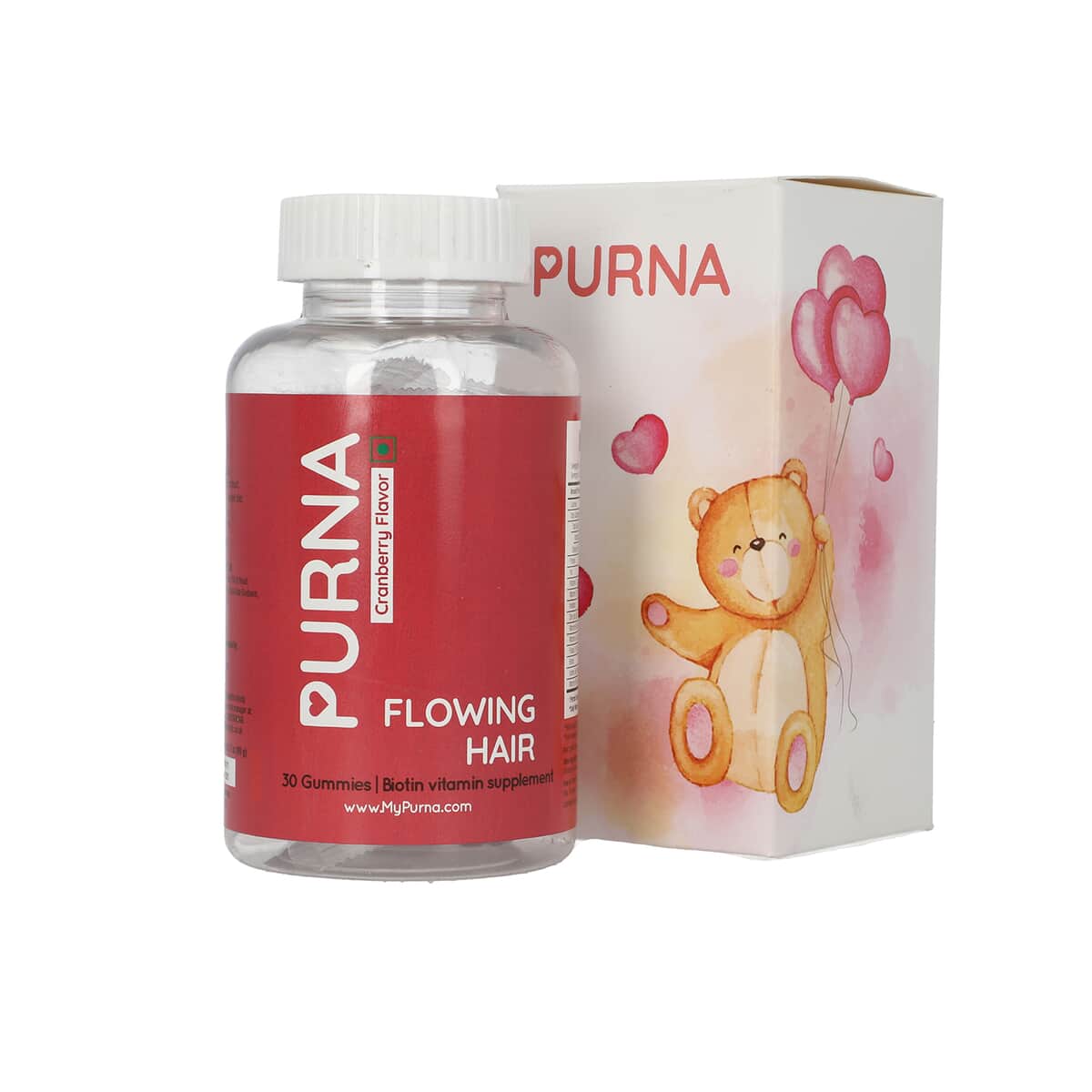 Purna Sugar Free Cranberry Gummies for Adults image number 3