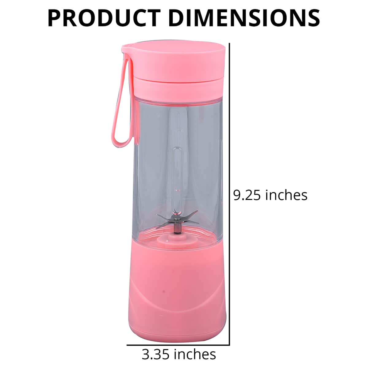 Pink Portable and Rechargeable Battery Juice USB Blender (380ml) image number 4