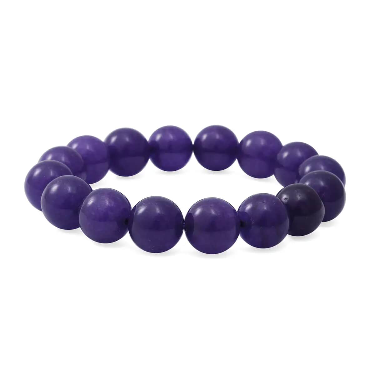 Purple Crystal Beaded Stretch Bracelet 150.00 ctw, Adjustable Beads Bracelet, Beads Jewelry, Stretchable Bracelet image number 0
