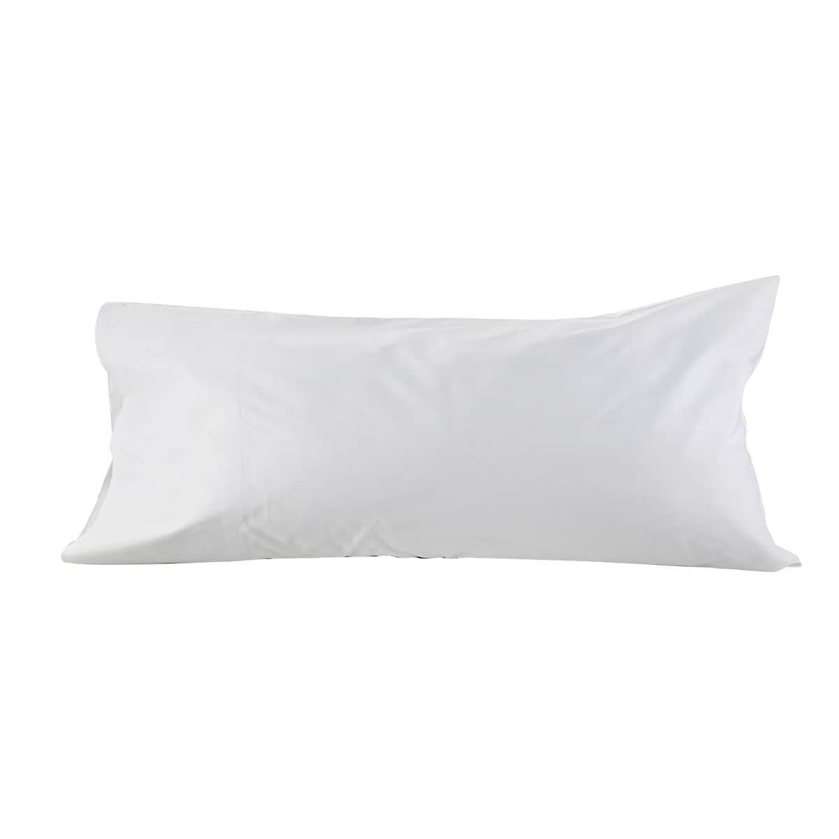 Closeout - Homestead White 300TC 100% Organic Sateen Cotton Sateen Sheet Set - Full (with 16 deep pocket) image number 1