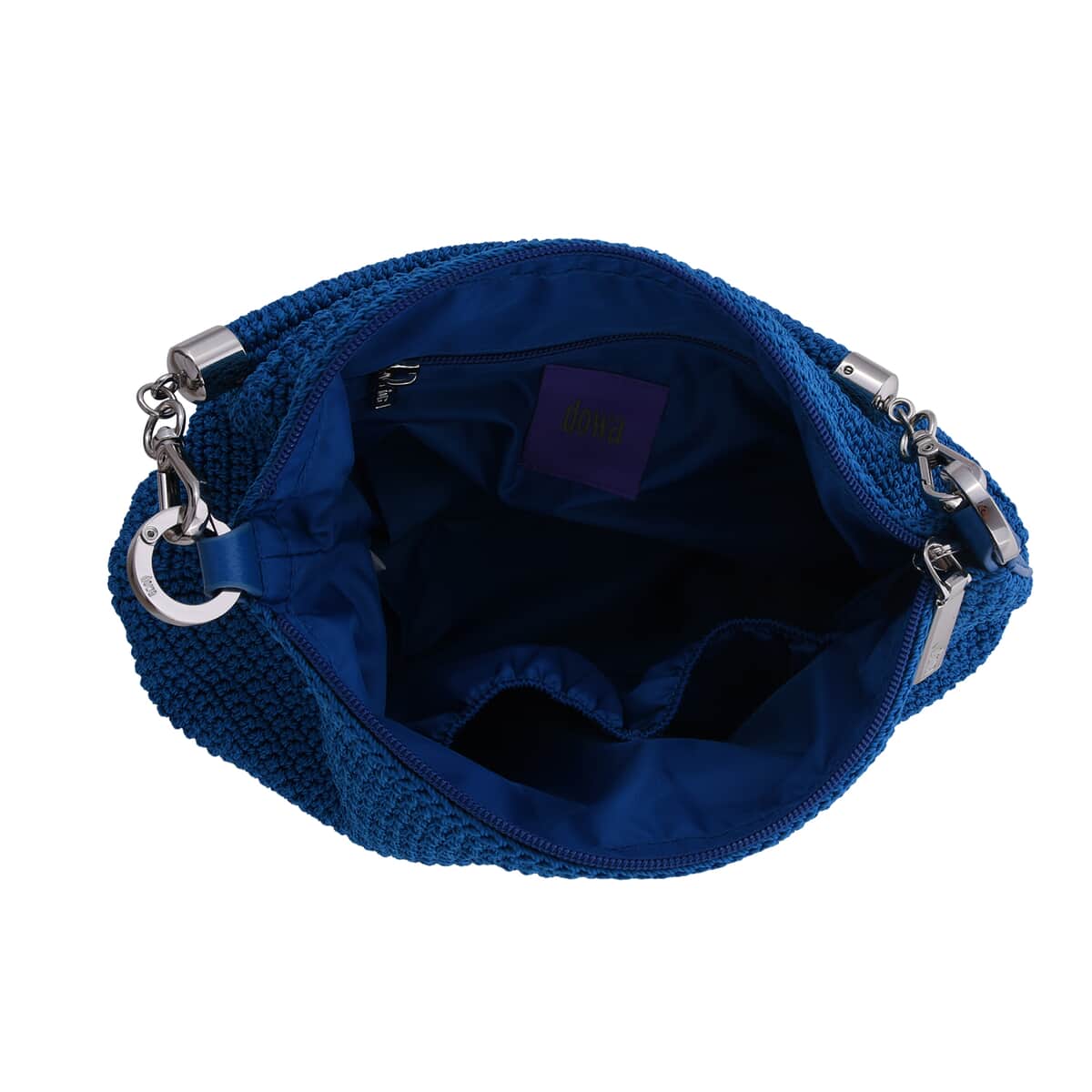 DOWA Blue 100% Nylon Handwoven Tote Bag image number 2