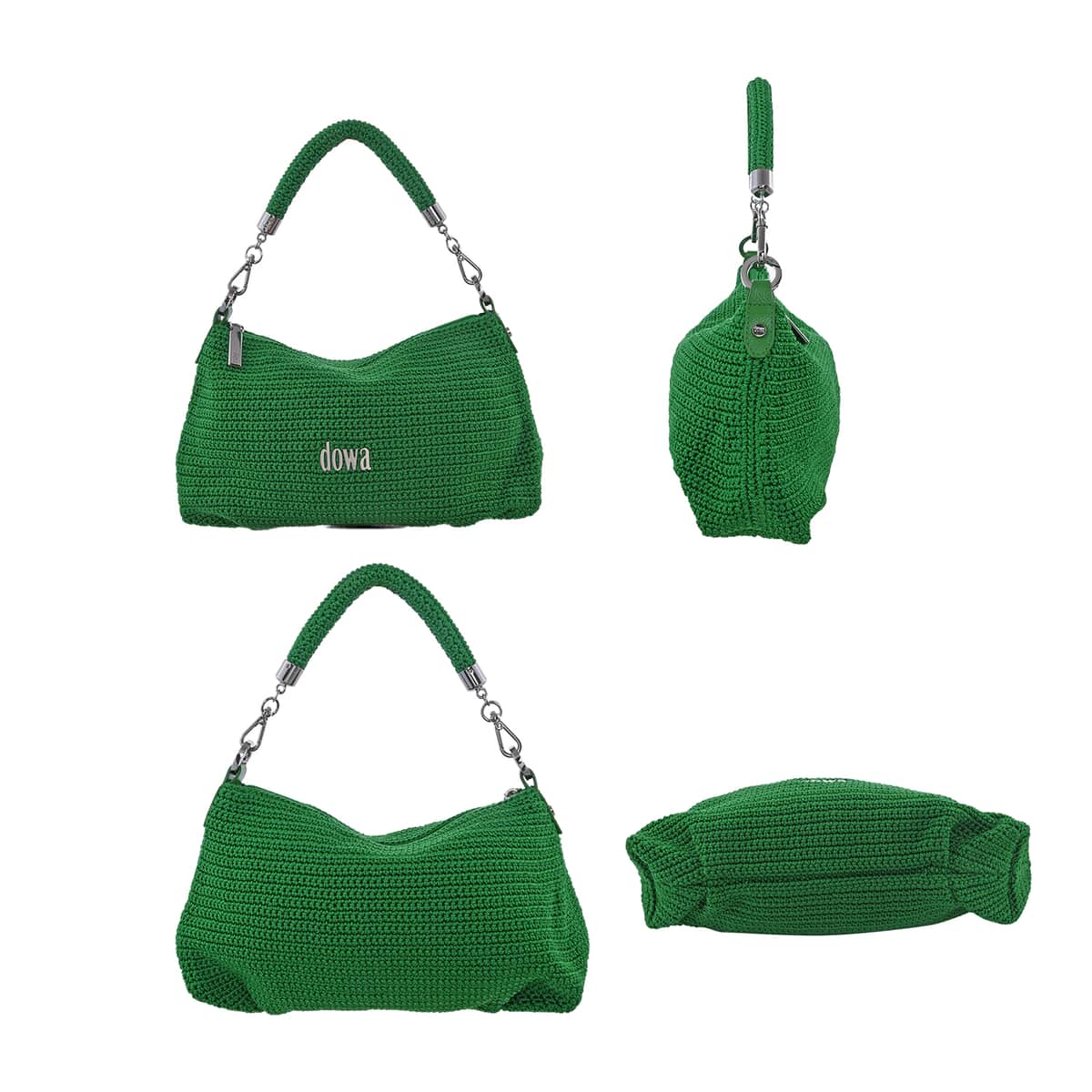 DOWA Green 100% Nylon Handwoven Tote Bag image number 1