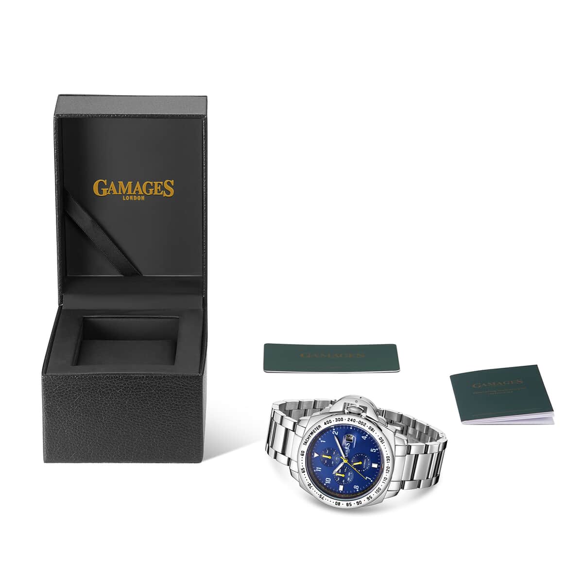 GAMAGES OF LONDON Limited Edition Hand Assembled Momentum Automatic Movement Watch in Stainless Steel (45mm) with FREE GIFT PEN image number 4