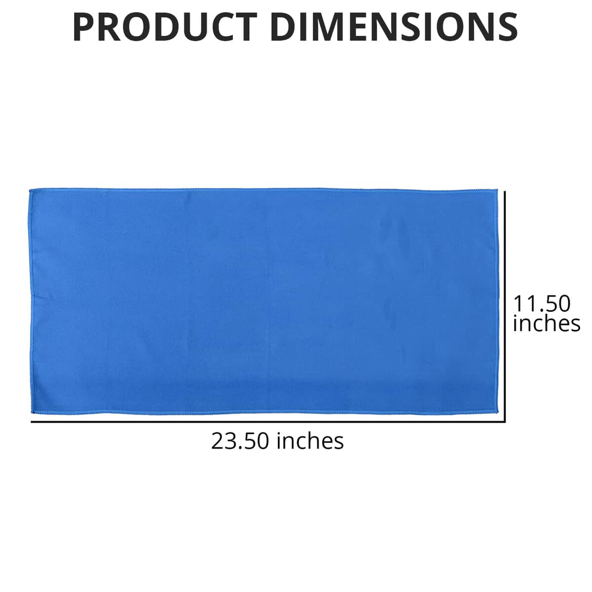 Homesmart Blue Portable Quick Drying Sport Towel (85% Polyester and 15% Polyamide) image number 3