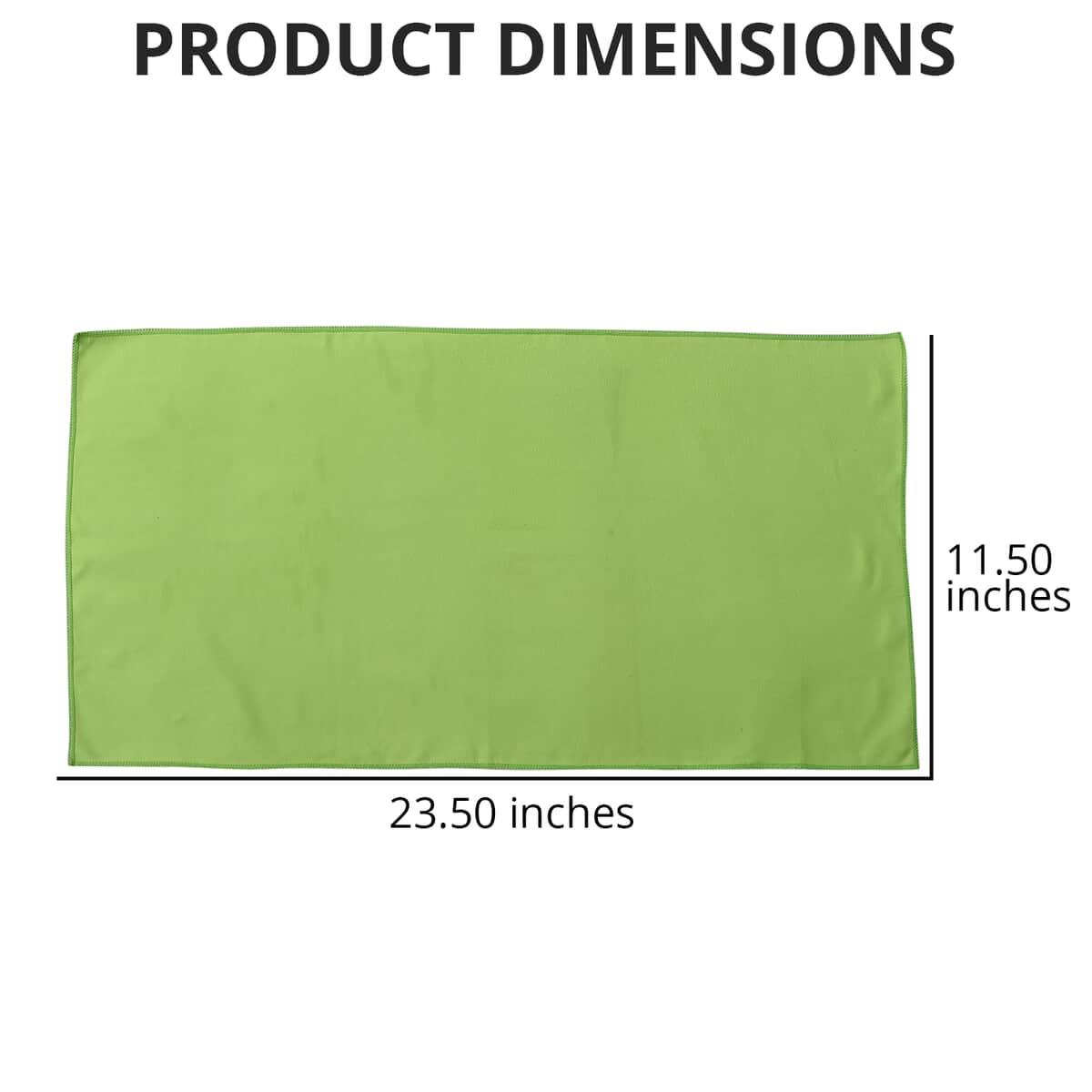 Homesmart Green Portable Quick Drying Sport Towel (85% Polyester and 15% Polyamide) image number 3