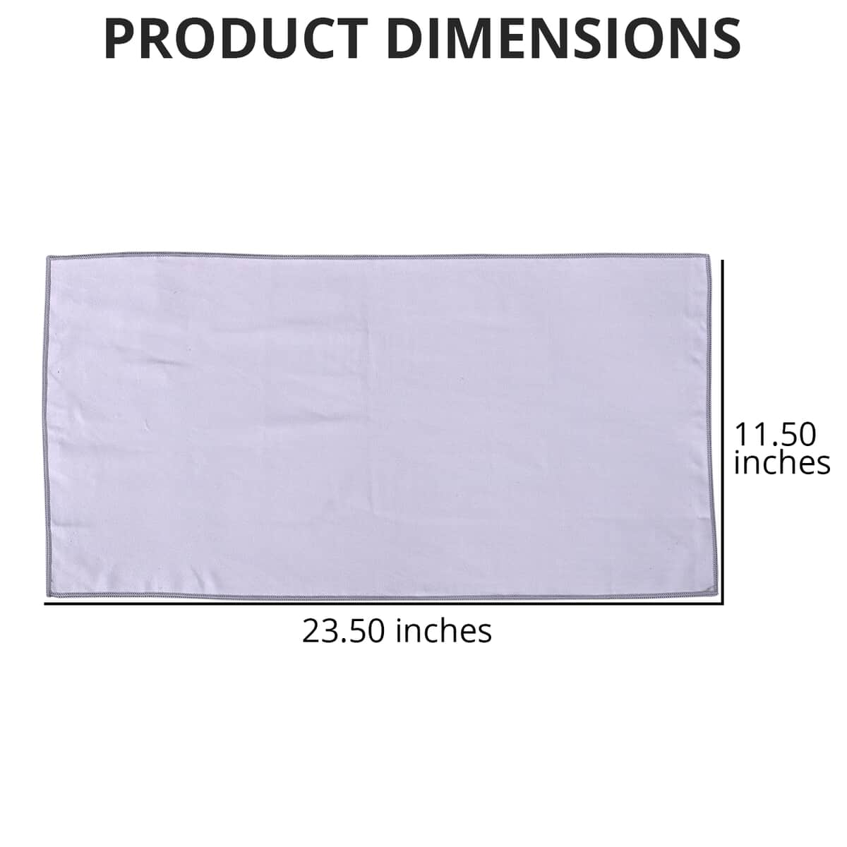 Homesmart Gray Portable Quick Drying Sport Towel (85% Polyester and 15% Polyamide) image number 3