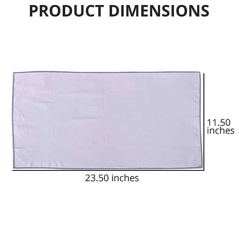 Homesmart Gray Portable Quick Drying Sport Towel (85% Polyester and 15% Polyamide)