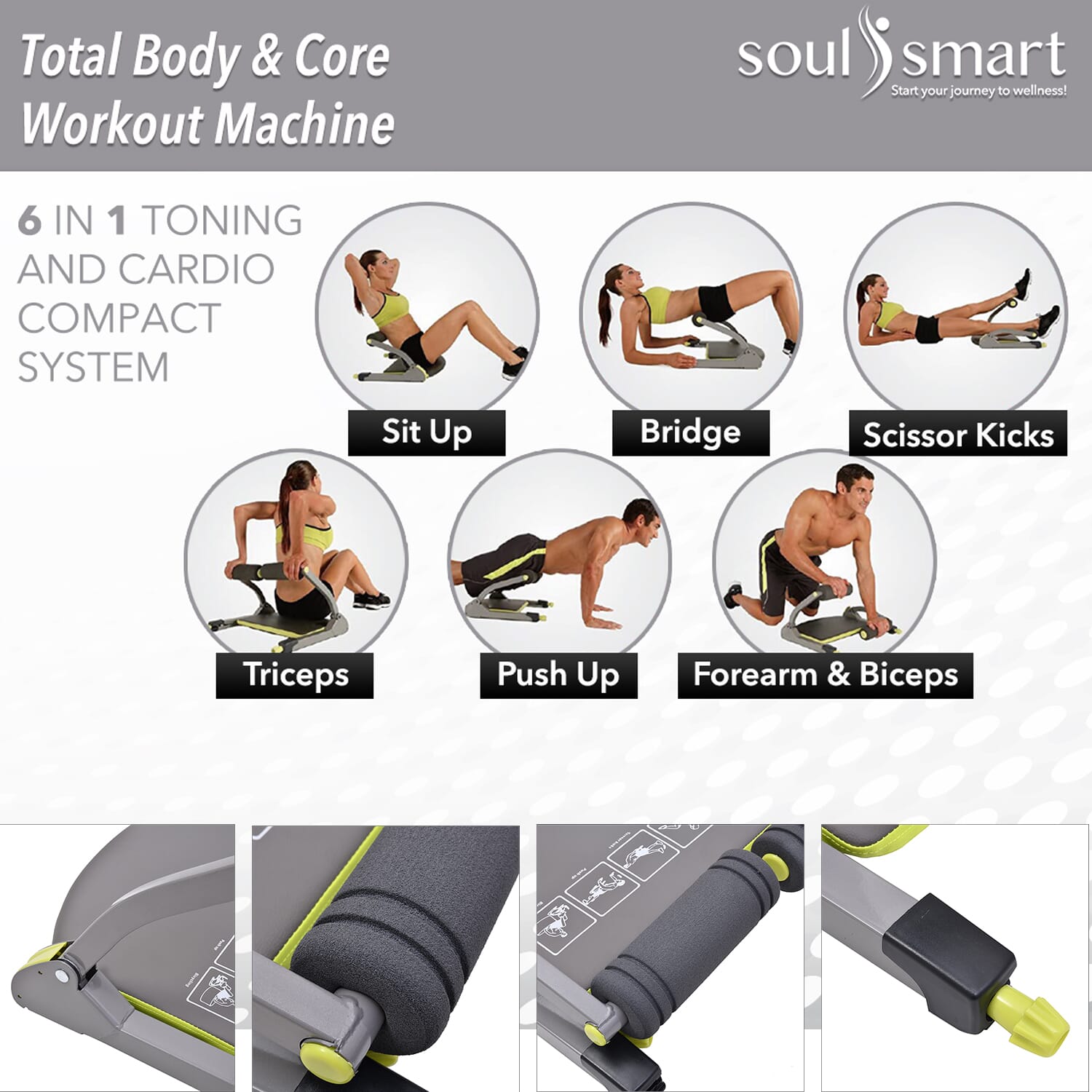 Buy SoulSmart 6in1 Total Body Core Workout Machine at ShopLC