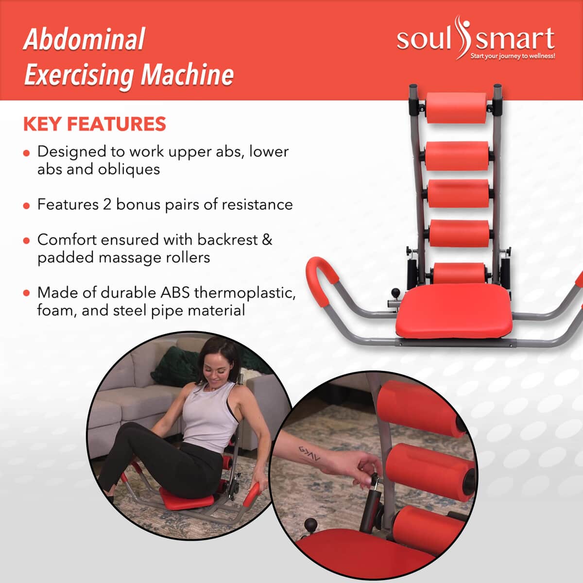 SoulSmart Abdominal Exercising Machine image number 2