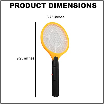 Handheld Battery Powered Bug Zapper - Yellow (Requires 2xAA Not Included)