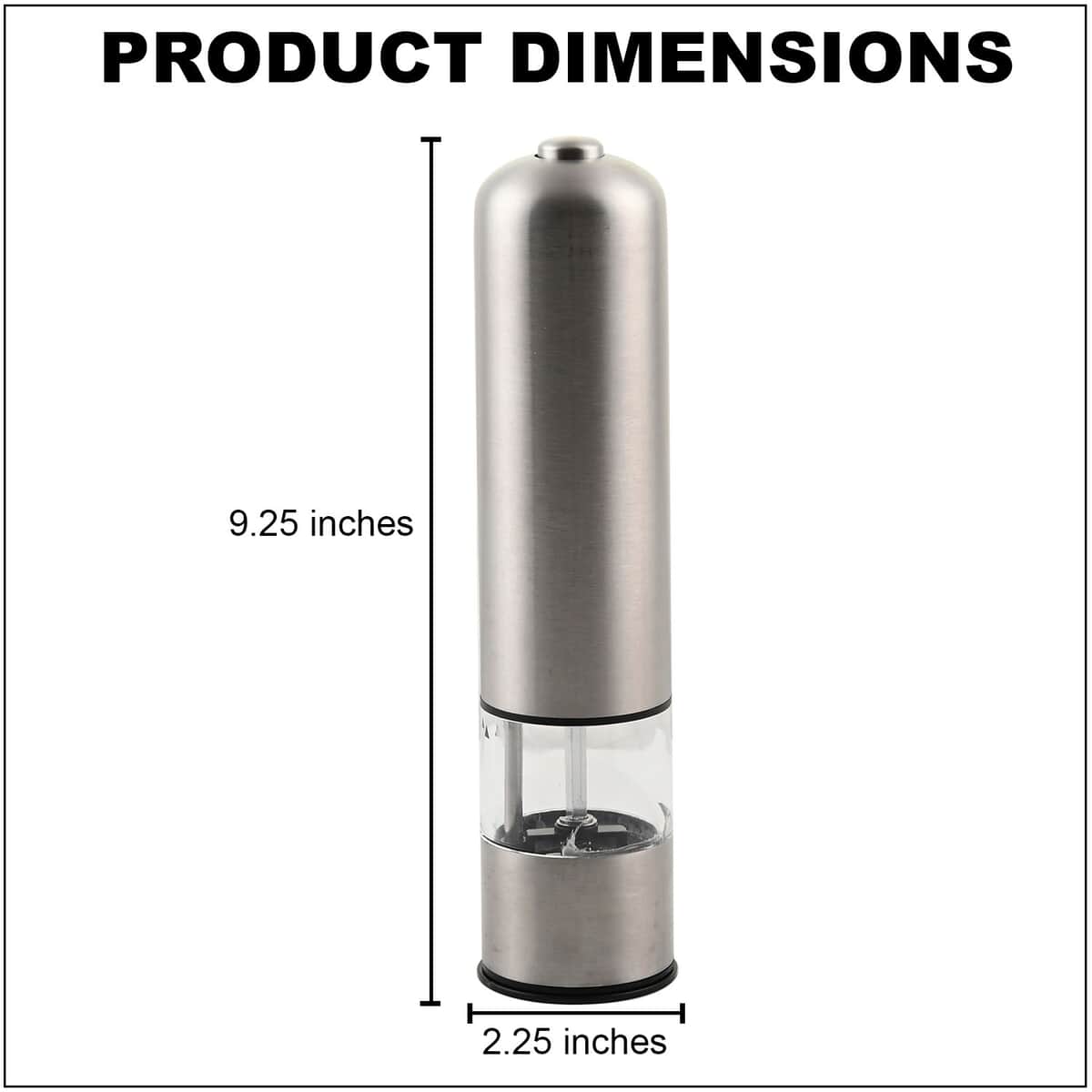 Shop LC Electric Pepper Mill with Light Rounded Top Ceramic Grinder