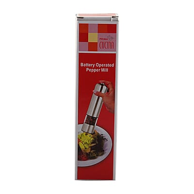 Electric Pepper Mill With Light and Rounded Top