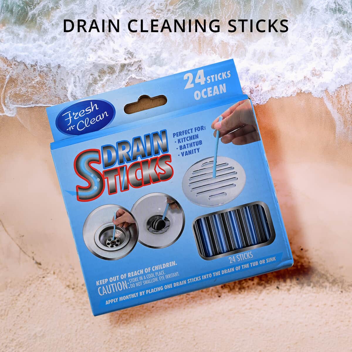 24ct Drain Sticks with Ocean Mist Scent image number 1