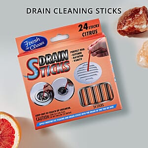 Closeout 24ct Drain Sticks with Citrus Scent