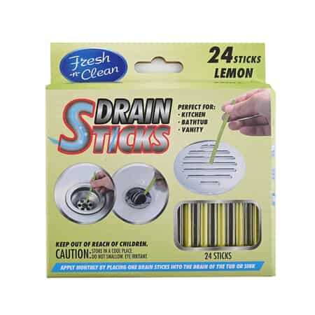 Buy 24ct Drain Sticks with Lemon Scent at ShopLC.