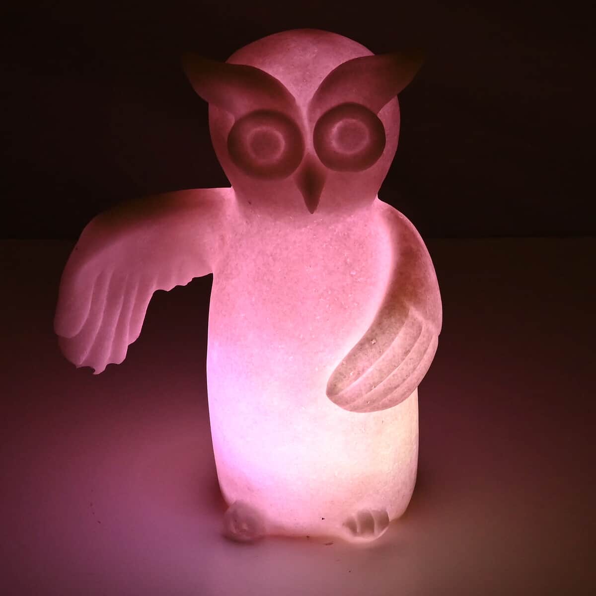 Illuminated Sandstone Decorative Pot Hanger Owl Barbara King image number 4