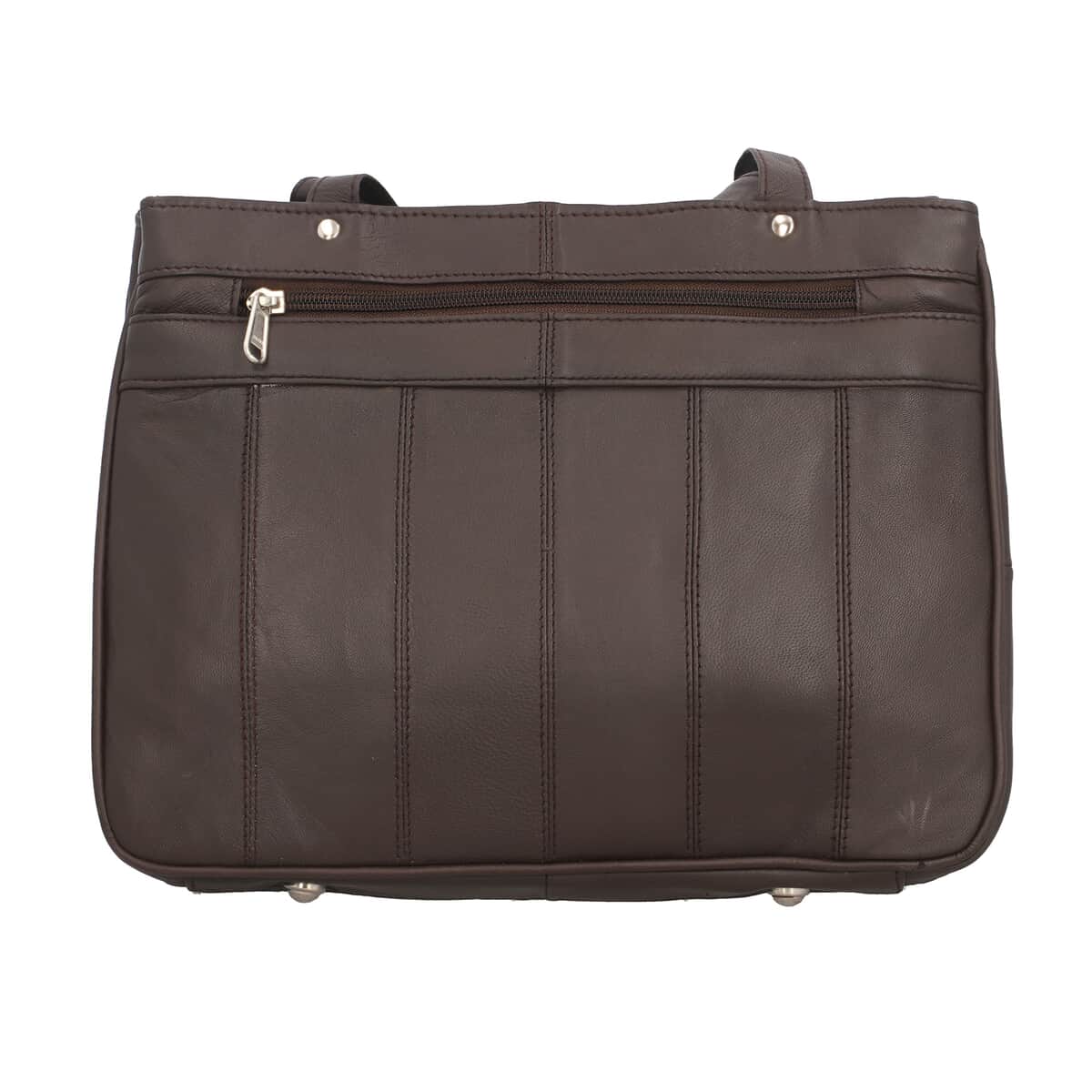 Brown Genuine Leather Shoulder Bag with RFID Protection Front Pocket , Shoulder Bag for Women , Designer Leather Shoulder Bags , Leather Handbags , Leather Purse image number 4