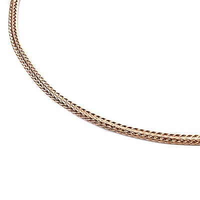 Foxtail Necklace 26-30 Inches in ION Plated Rose Gold Stainless Steel 32.56 Grams