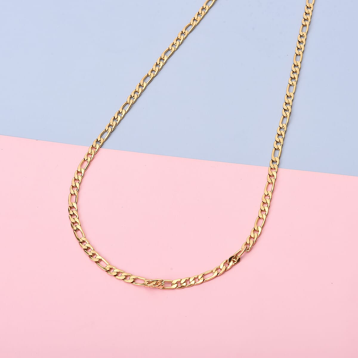 Figaro Necklace 26-30 Inches in ION Plated YG Stainless Steel 24.60 Grams image number 1