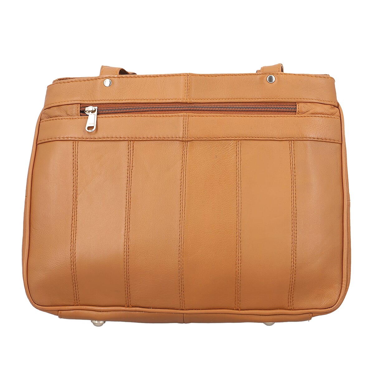 Mustard Genuine Leather Shoulder Bag with RFID Protection Front Pocket | Shoulder Bag for Women | Designer Leather Shoulder Bags | Leather Handbags | Leather Purse image number 4