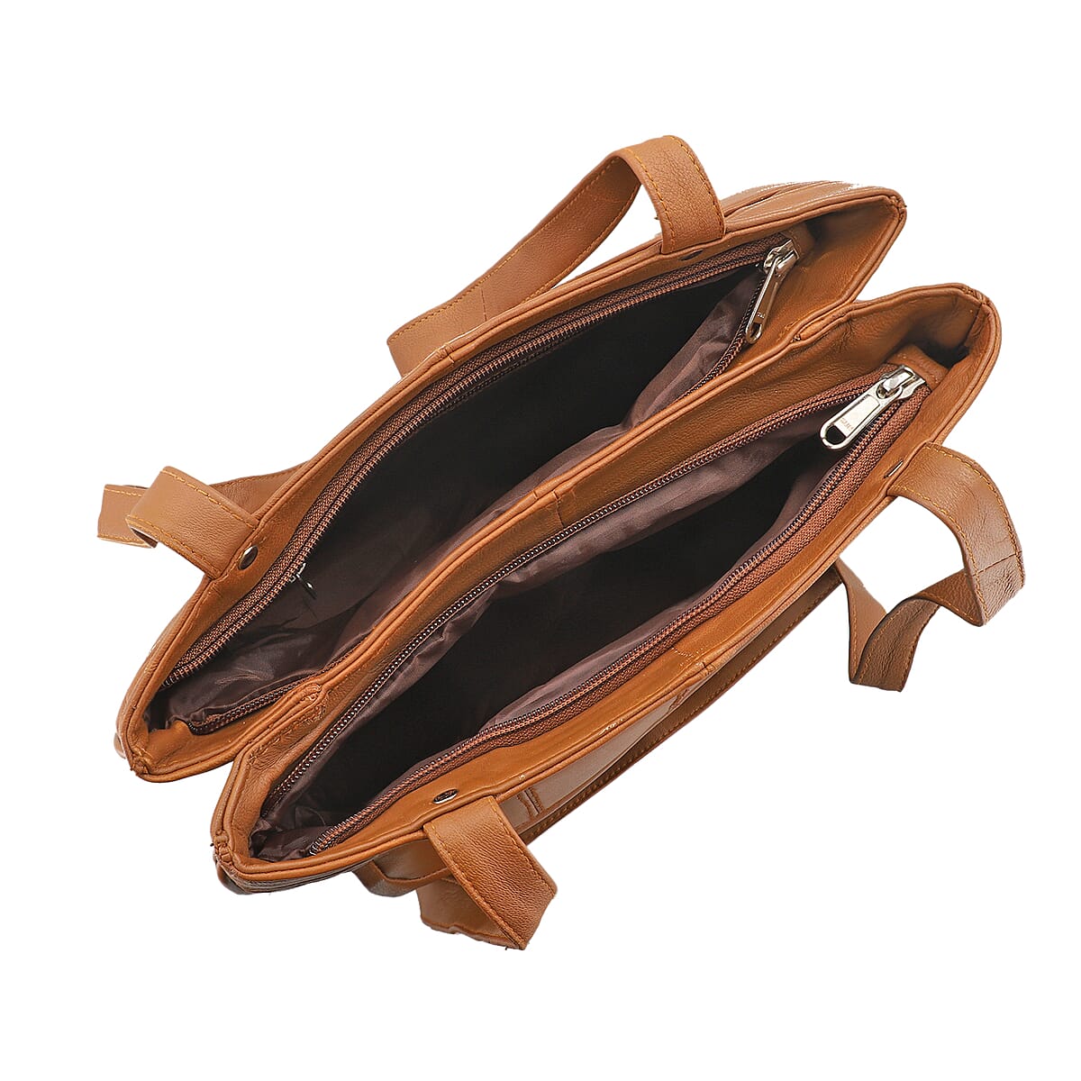 Mustard Genuine Leather Shoulder Bag with RFID Protection Front Pocket | Shoulder Bag for Women | Designer Leather Shoulder Bags | Leather Handbags | Leather Purse image number 6