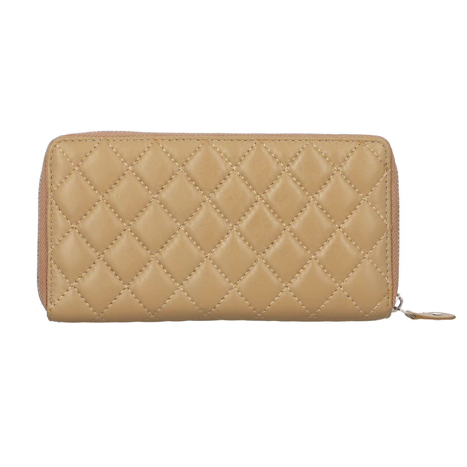 Buy Designer Inspired RFID Genuine Leather Quilted Zip Around