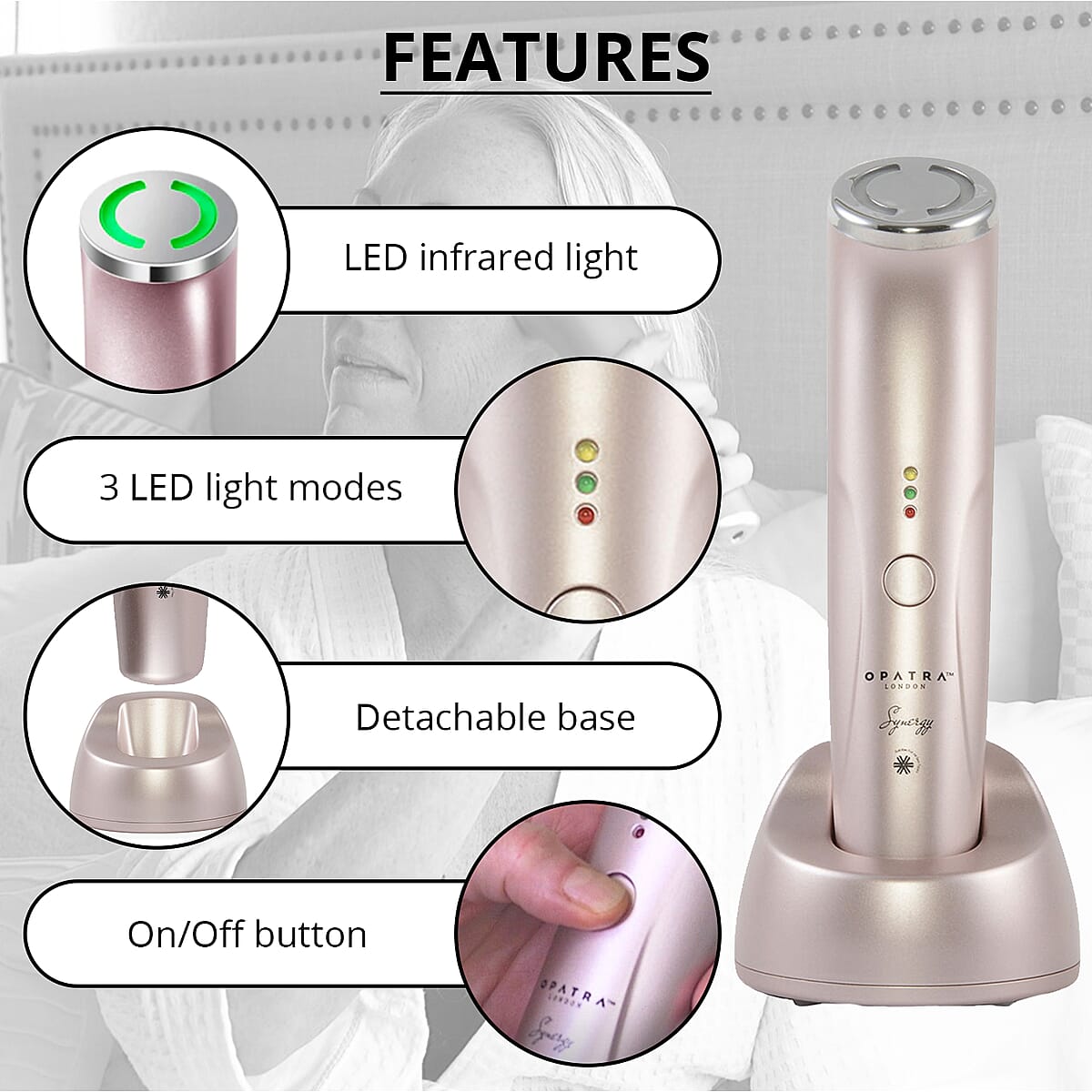 OPATRA Skincare Synergy Infrared Light Skin Therapy Device and Dermieye Plus image number 2