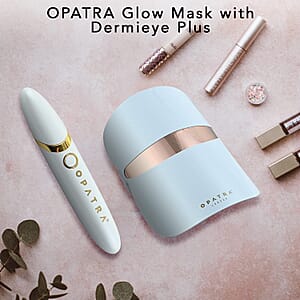 OPATRA Glow Mask with LED Light Therapy (Warranty Included) & Dermieye Plus