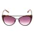 Nicole Miller Ivory and Burgundy Normandy Crystal Embellished Runway Sunglasses , UV Cat Eye Sunglasses , Designer Polarized Sunglasses image number 0