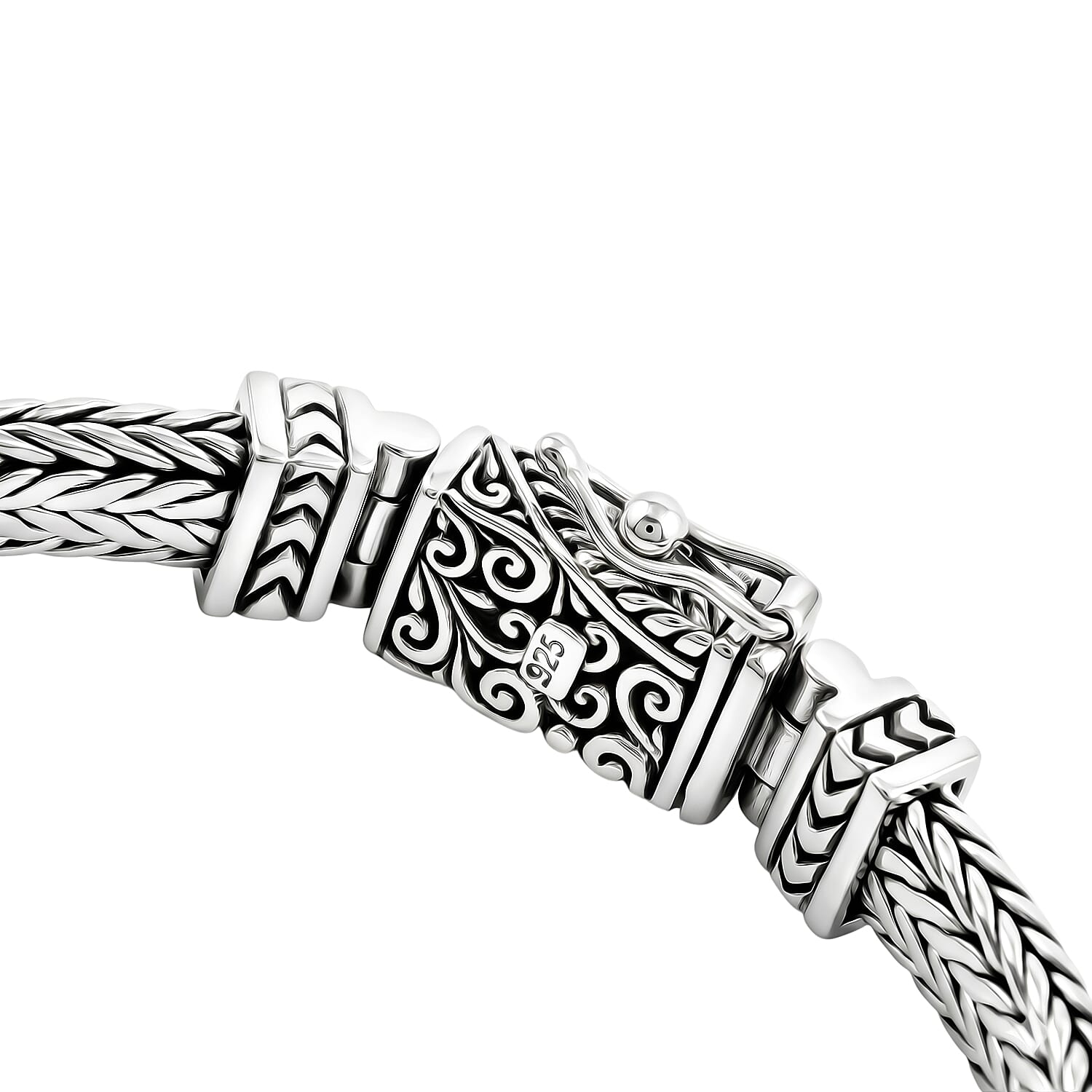 Bali Legacy Sterling Silver Tulang Naga Bracelet (7.50 In) 41 Grams
