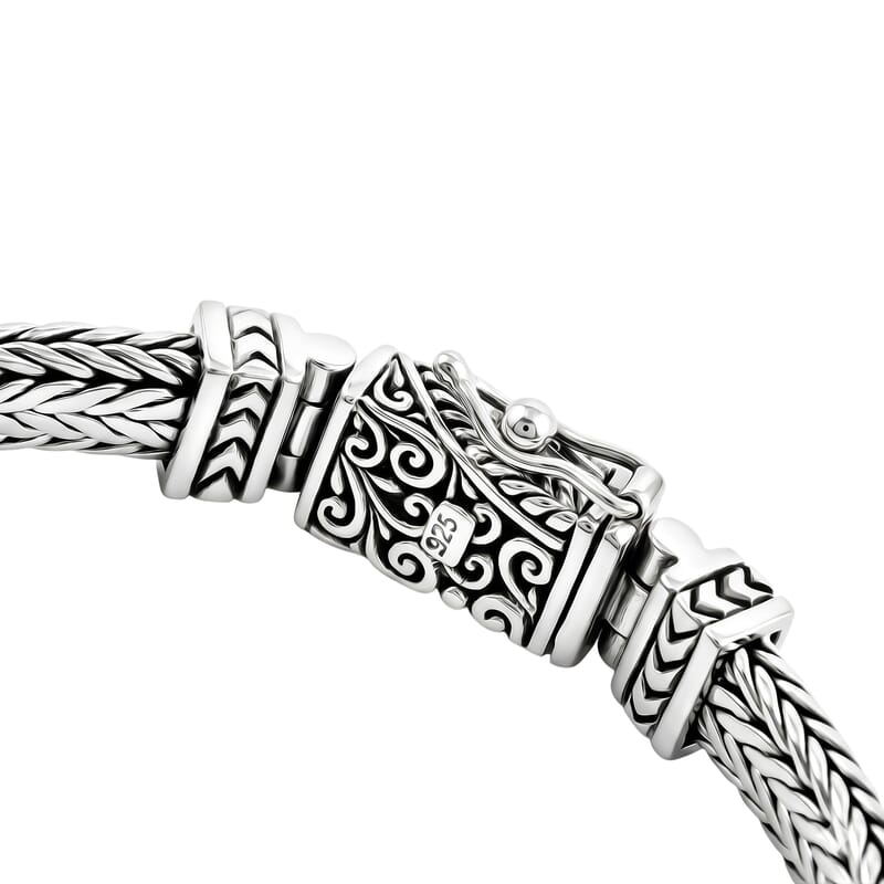 Bali Legacy Sterling Silver Tulang Naga Bracelet (7.50 In) 41 Grams