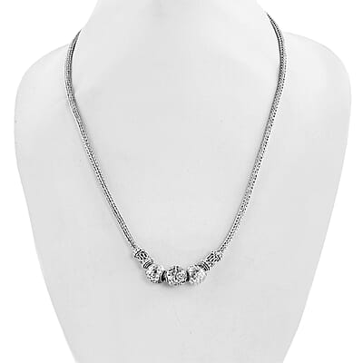 Bali Legacy Tulang Naga Necklace in Sterling Silver 37.30 Grams 20 Inches