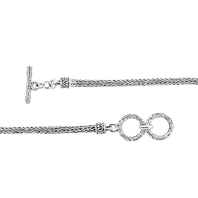 Bali Legacy Tulang Naga Necklace in Sterling Silver 37.30 Grams 20 Inches