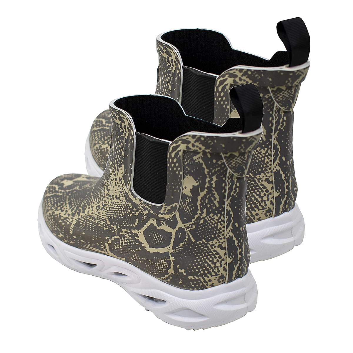FROGG TOGGS Gray Snakeskin Low Cut Splish Splash Rain Boot (Size 10) image number 2