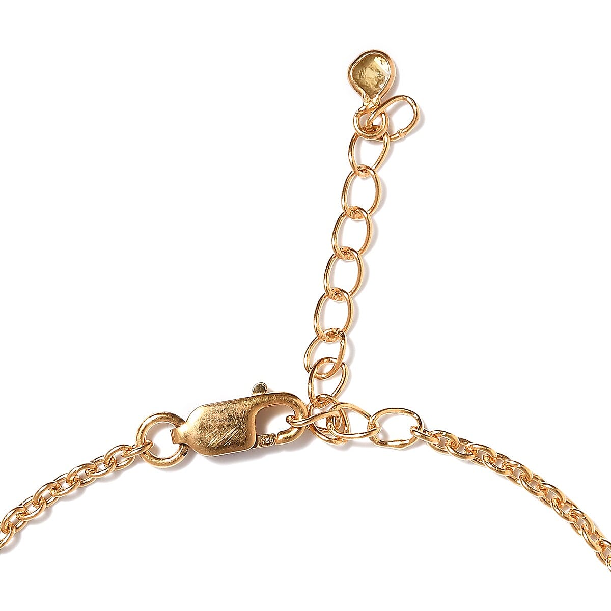 Artisan Crafted Polki Yellow Diamond Charm Bracelet in 14K Yellow Gold Over Sterling Silver (Adjustable) 0.50 ctw image number 3