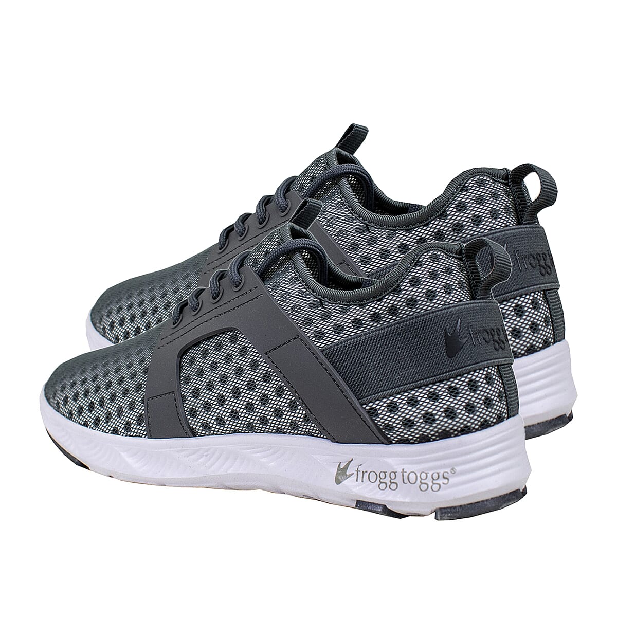 FROGG TOGGS Grey Shortfin XTR Lace-up Water Drainage Shoes (Size 9) image number 4